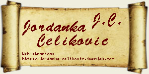 Jordanka Čeliković vizit kartica